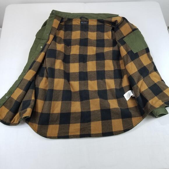 Carhartt Shirt Jacket Mens 2XLT Green Canvas Relaxed Fit Lined TJ5419-M - Picture 5 of 8